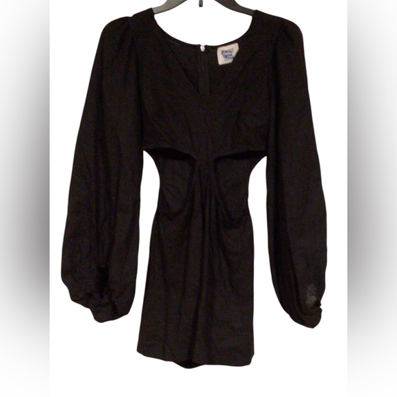 Princess Polly black Joelle side cut out romper size 2 - Picture 1 of 6